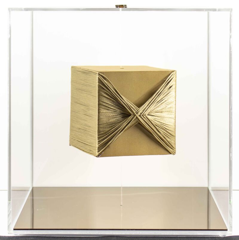 Caixa Acrílica Cubo (cobre) - Imagem 2